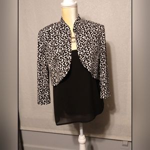 Jessica Howard Black & white Blazer